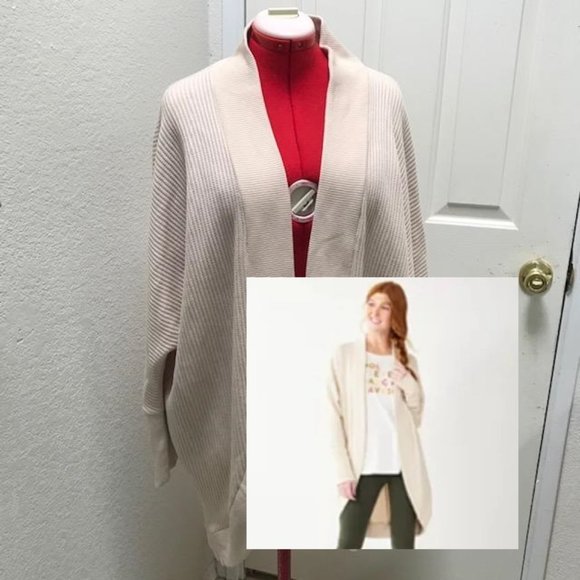 Sonoma Sweaters - Cocoon Wrap Cardigan XL NWT Sonoma Goods For Life Textured Waffle